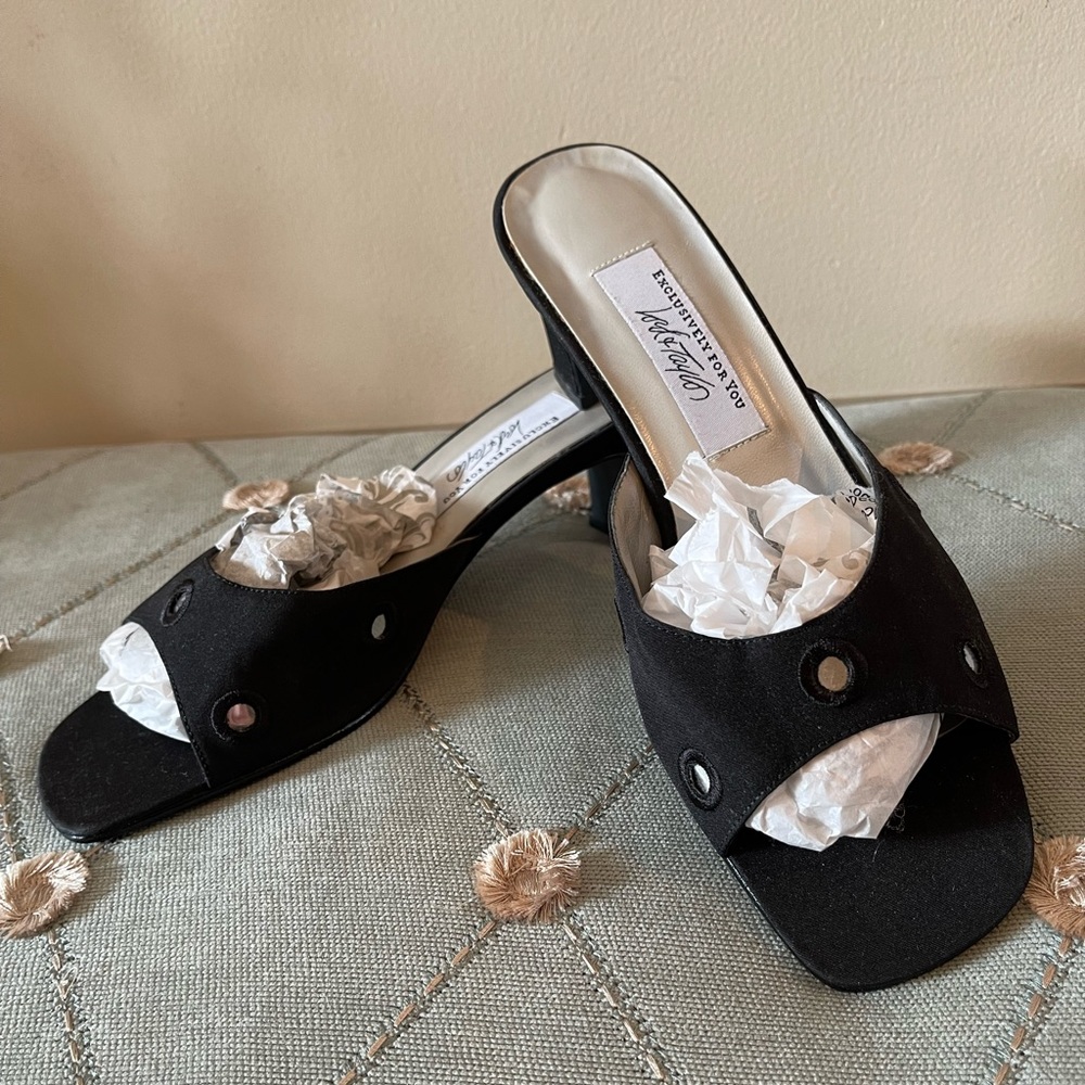 Black Dressy Sandals / Slides